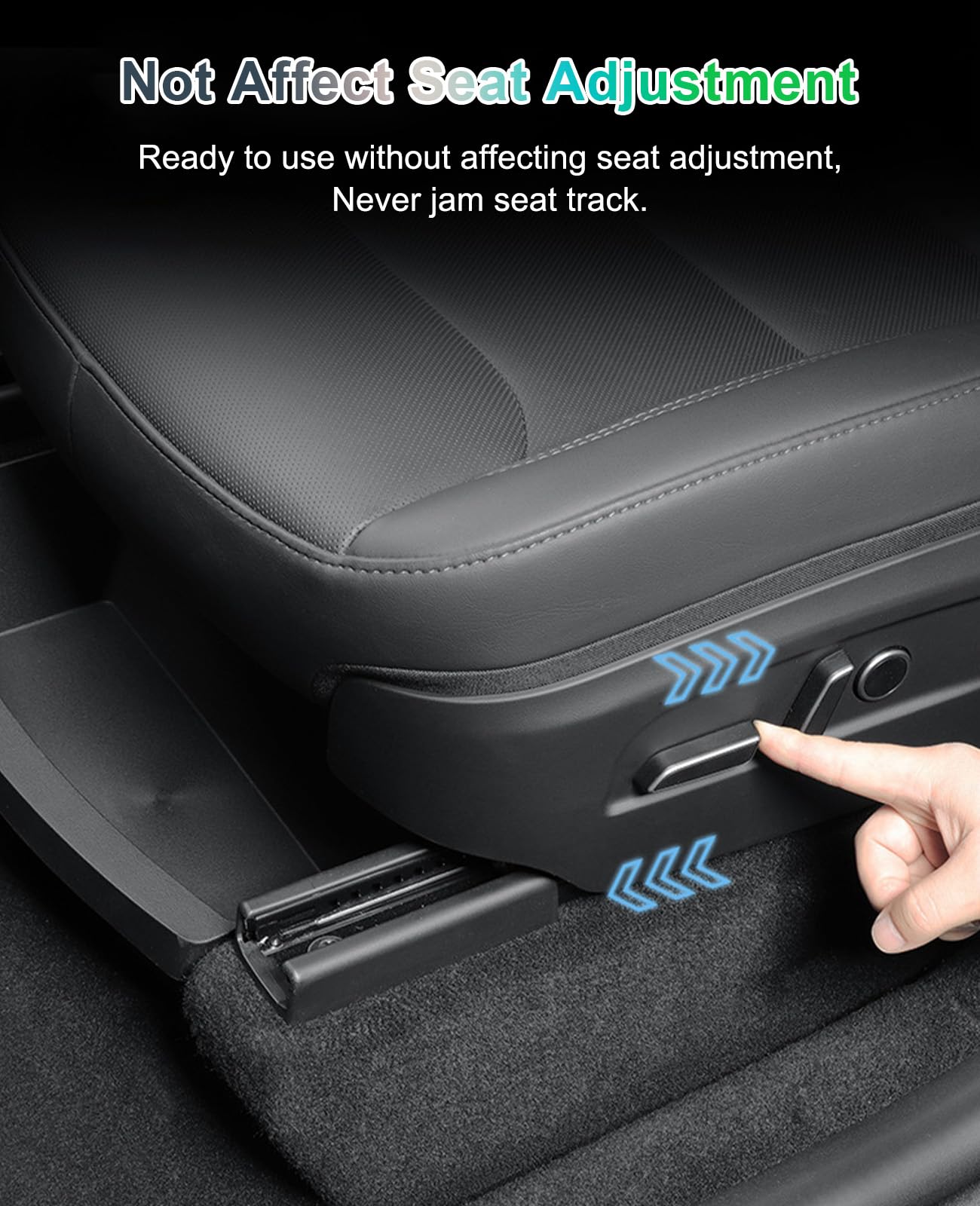 GAFAT Tesla Model Y Juniper Standard Premium 2025 2026 2027 Caja de Almacenamiento debajo del Asiento, Accesorios Organizador Oculto TPE, Antideslizantes & Impermeables [Fila Delantera 2 PZS]