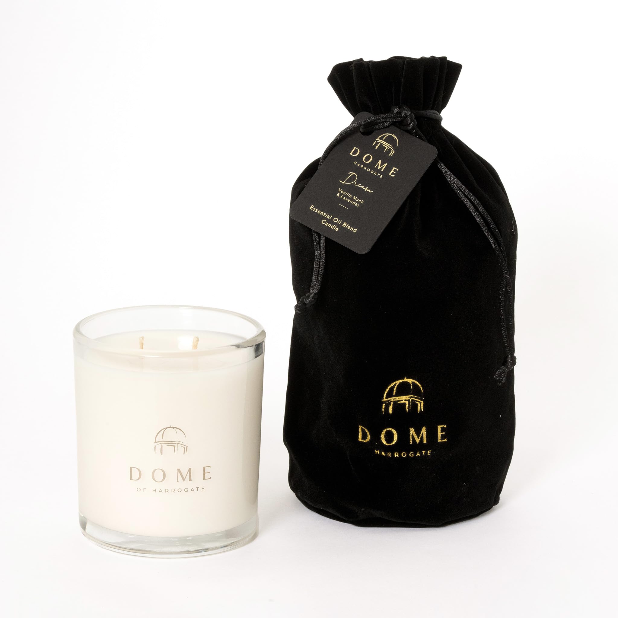 Dome of Harrogate Dream Vanilla Musk & Lavender Midi-Mood Vela perfumada 50cl, tiempo de combustión, 55hrs