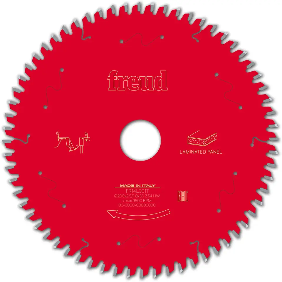Disco de Serra p/MDF Ø200mm (8") 64 dentes - Freud FR14L001T