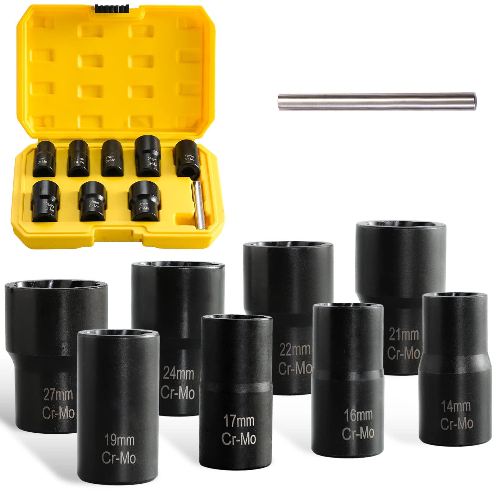 Buy Daoseolo Bolt Extractor Set, 9 Pieces Stripped Lug Nut Remover