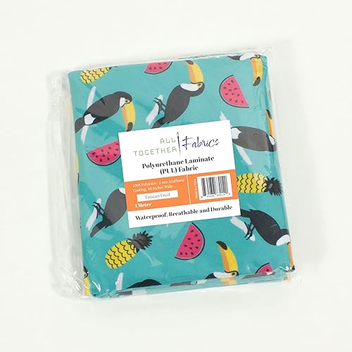 Miniatura 3 de Tela precortada de poliuretano laminado (PUL) por metro. Impermeable y transpirable. Perfecto para pañales de tela y proyectos similares. 3.3 ft,