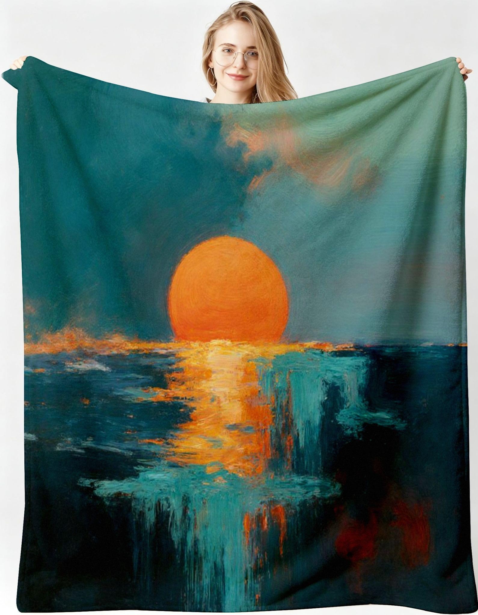 Coperta in Flanella XXL Alba 240x260cm per Adatto Alle Coppie-A215 | Soffice Caldo e Traspirante, Delicata Sulla Pelle, Copriletto Matrimoniale Confortevole per Adulti e Bambini Tutto L'anno