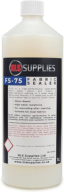 HLS Fabric Sealer 1L Waterproofer Waterproofing Sealant Awning Tent Canvas
