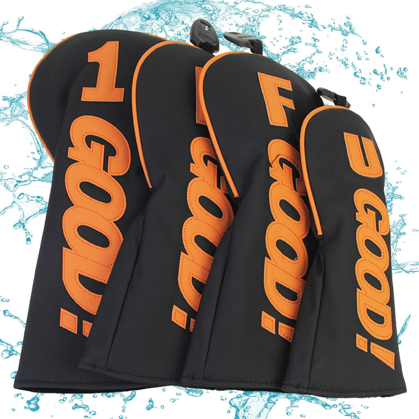 Funda para palo de golf, funda de piel sintética para cabeza de palo de golf, impermeable, accesorios deportivos portátiles para hombres y mujeres