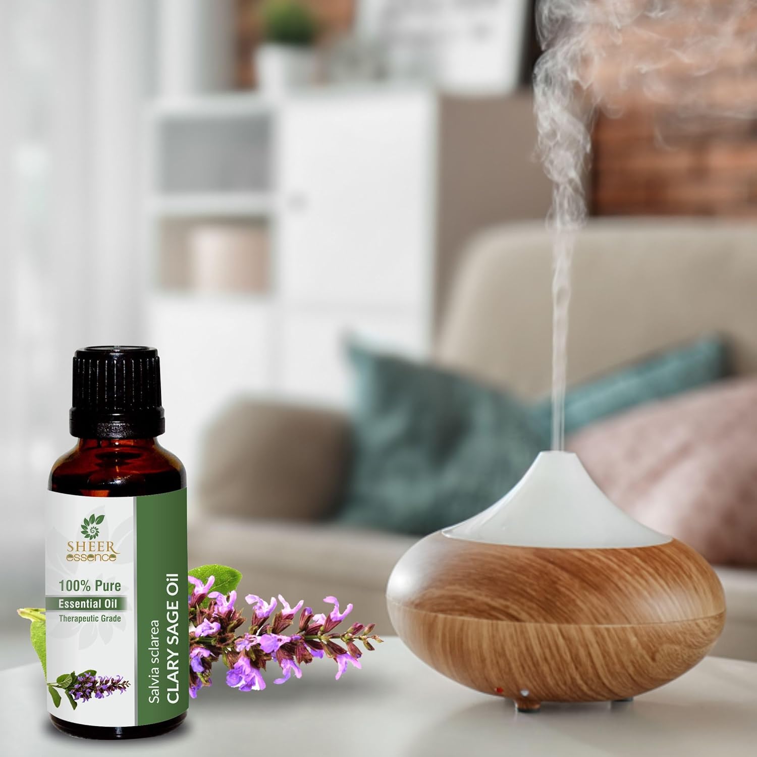 Clary SAGE Oil 100% Pure Undiluted Natural Uncut Therapeutic Grade Steam Distilled Essential Oils for Skin, Hair and Aromatherapy 5000ML