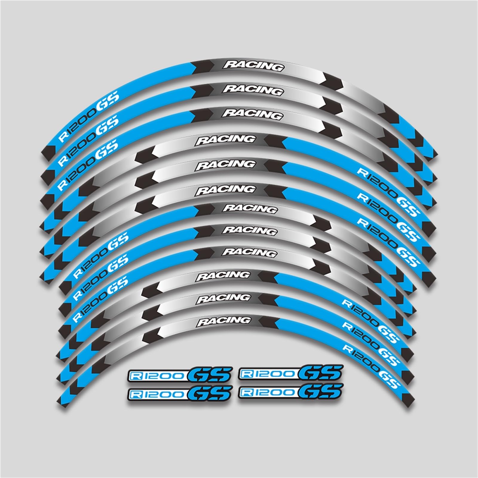 Pegatinas Reflectantes Ruedas Motocicleta para R1200GS R 1200GS
