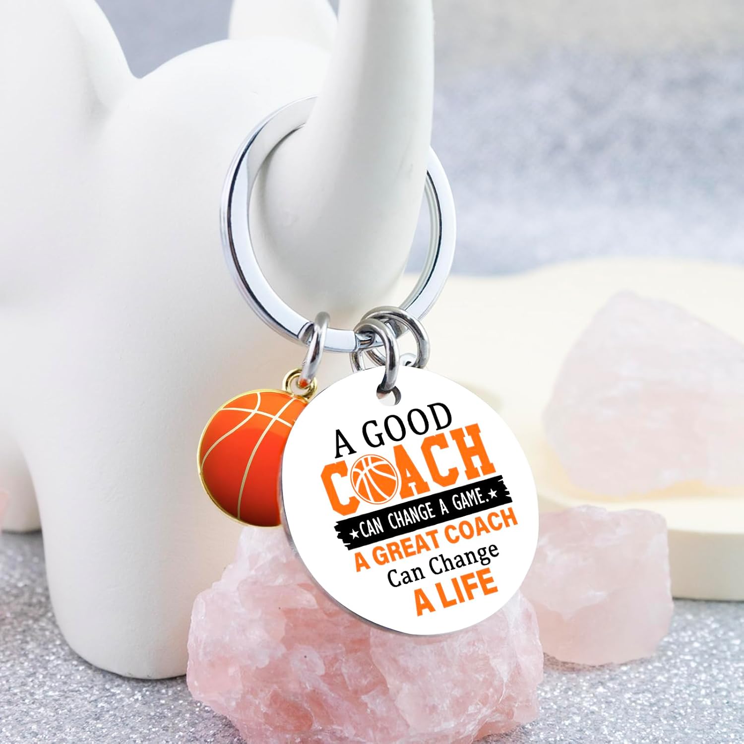 Basketball Coach Appreciation Gifts Coach Keychain Thank You Gift for Coach image 5