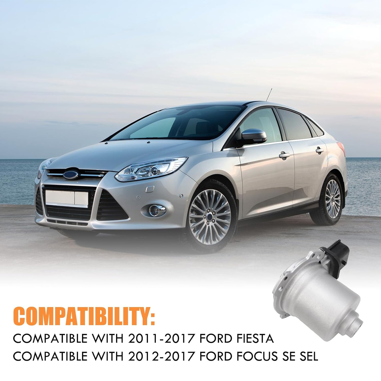 Automatic Transmission Clutch Actuator A/B (2Pcs) Compatible with 2012-2017 Ford Focus SE SEL 2011-2017 Fiesta AE8Z7C604A AE8Z7C604