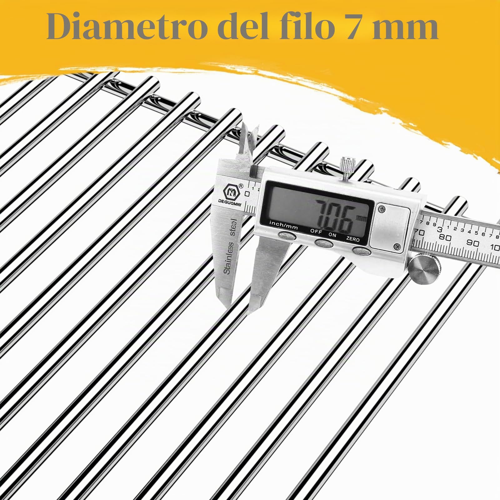 GFTIME 7637 Griglia in acciaio inox 44,5x26cm per Weber Spirit ⅠⅡ 200 Serie, Griglie per Spirit E210/220 S210/220 Gas Grills (con pulsanti di comando anteriori), Ricambio per Jamie Oliver Gasgrill