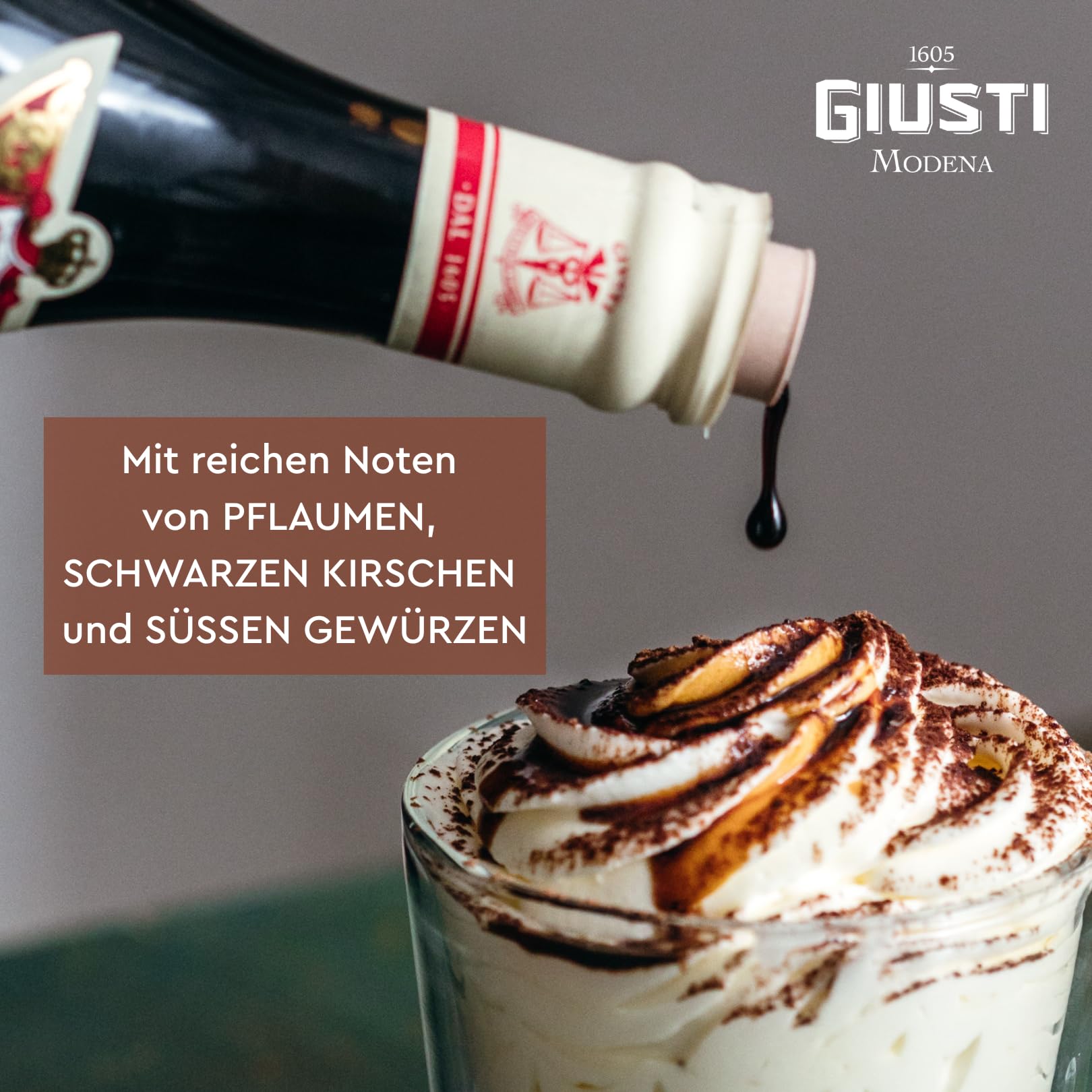 Giusti - IGP-Balsamico-Essig aus Modena 5 Goldmedaillen - 250ml Champagnotta