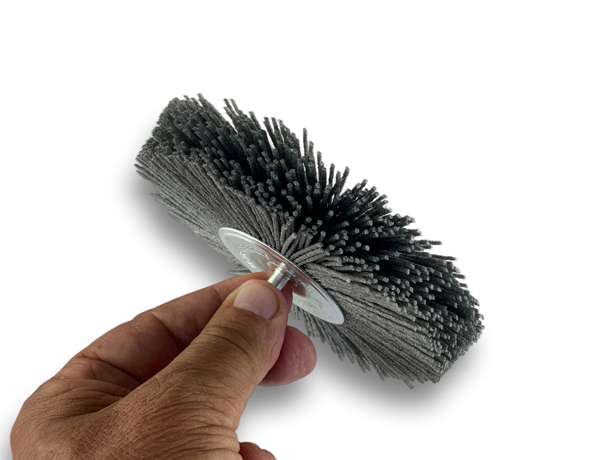 Kibros Brosse rot. circ. nylon gr.80 Ø 120 mm 18 mm 3 rangs tige