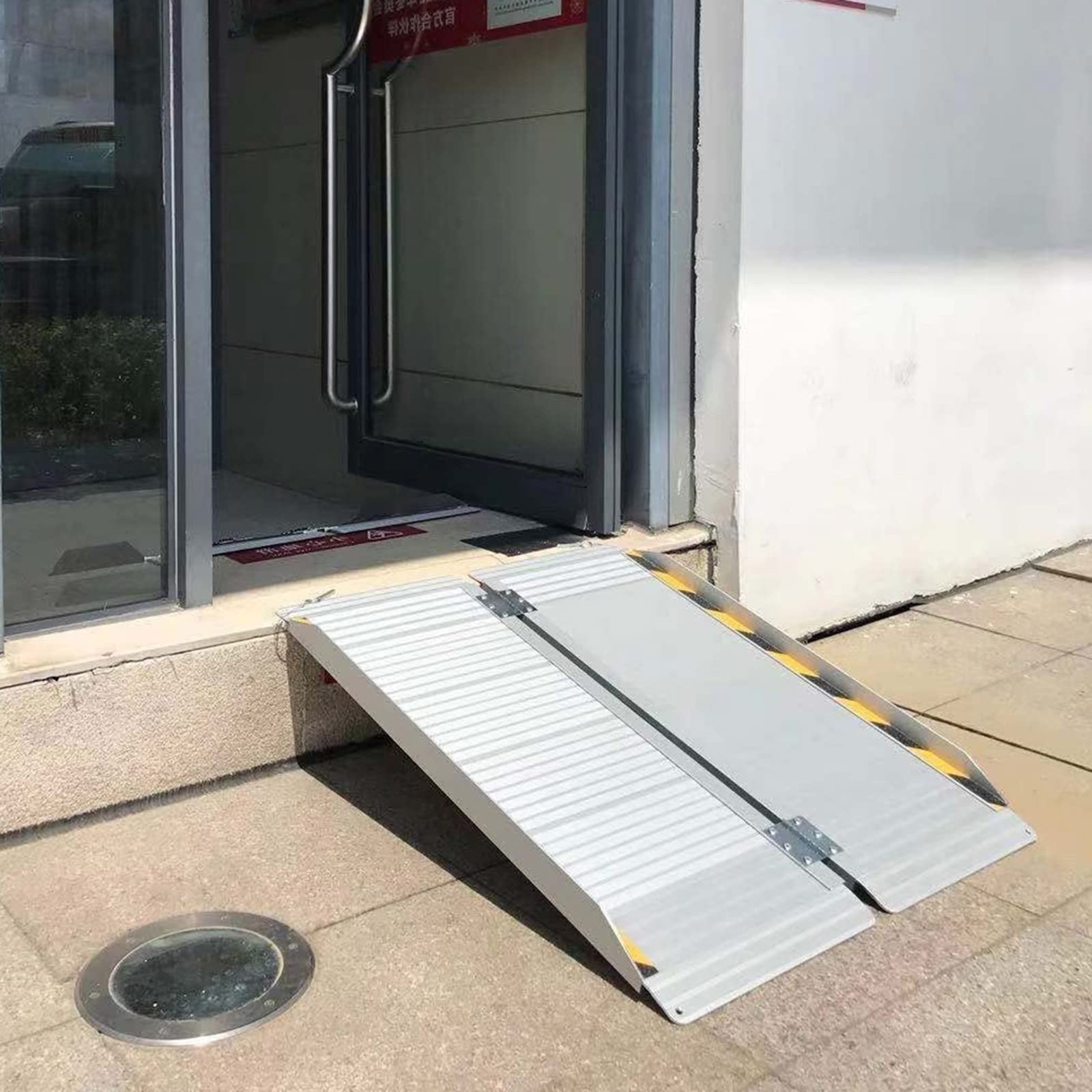 Buy GITEES Wheelchair Ramp Heavy Duty Aluminum Threshold Ramp, 600 LBS