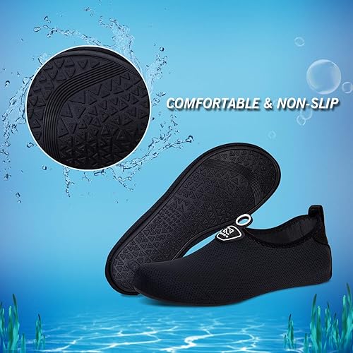 Miniatura 5 de IceUnicorn - Zapatos acuáticos para playa, natación, para hombres y mujeres, de secado rápido, para andar descalzo, piscina, yoga