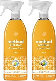 Method Antibacterial All-Purpose Cleaner Spray, Citron, Kills 99.9% of Household Germs, 28 Fl Oz (Pack of 2)