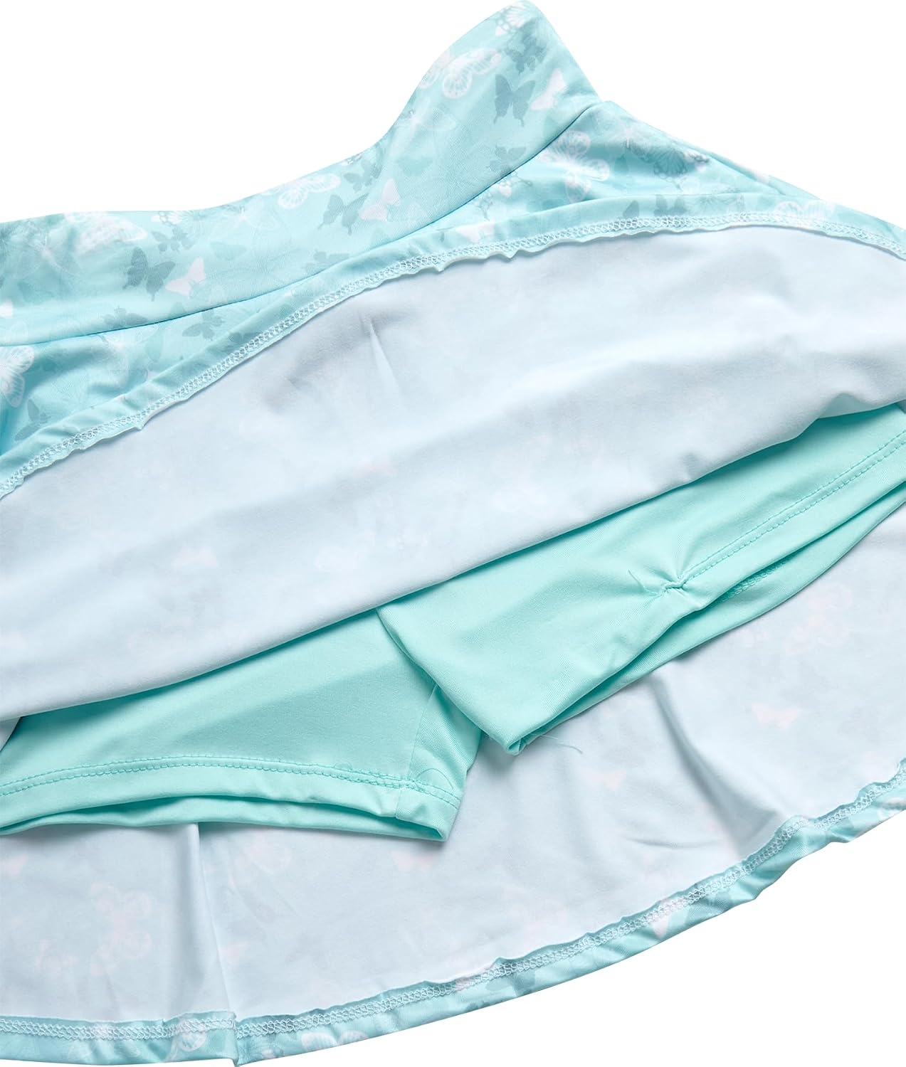 RBX Girls Athletic Skort Set - 2 Piece Ribbed Short Sleeve Tee and Athletic Skort for Girls (Sizes: 7-12)