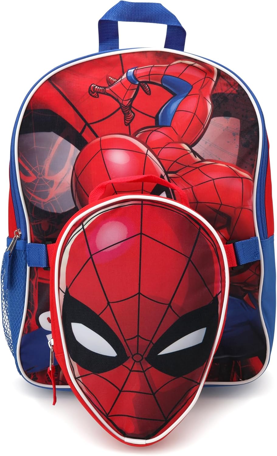 Fast Forward Spider-Man Boys Backpack and Lunch Box Set - 2 Piece 15 Inch School Backpack With Detachable Lunch Bag, Size One Size, Spider-Man Red Lunch Bag