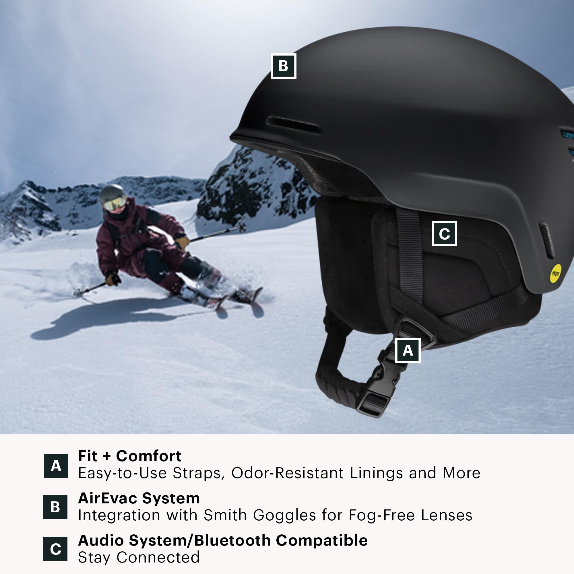 Amazon.com: SMITH Method Helmet – Adult Snowsports Helmet with
