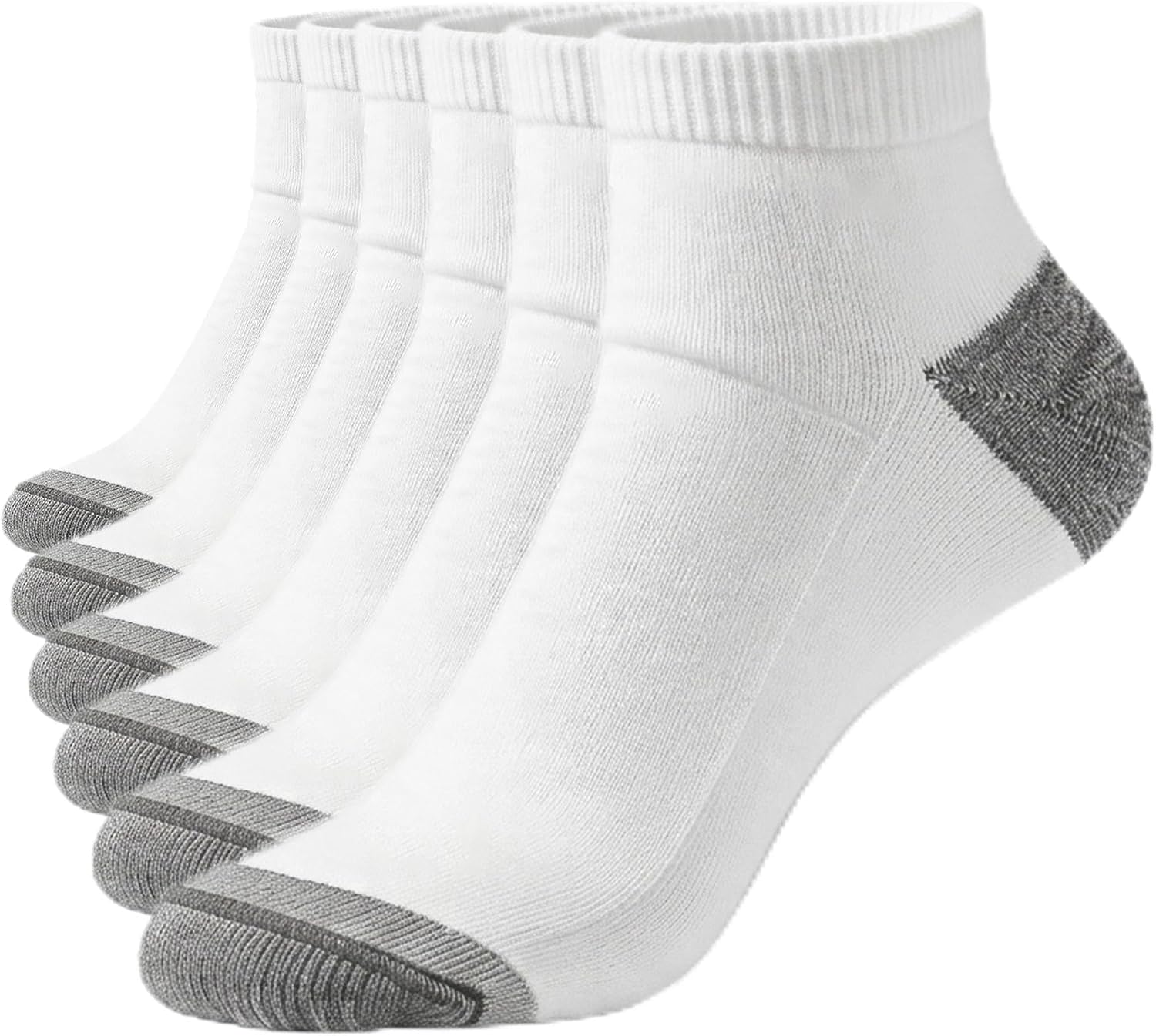 Esplus Cushioned Ankle Socks 3 Pairs, Moisture Wicking Athletic Running Socks for Men Women, No Slip Padded Socks