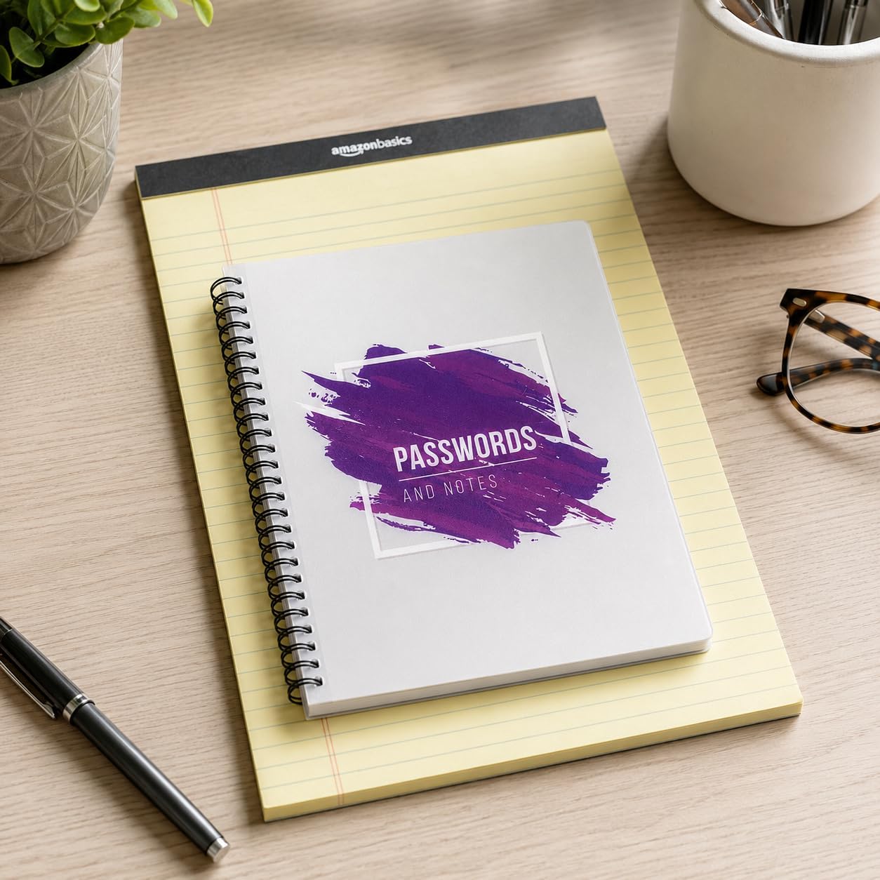 RE-FOCUS THE CREATIVE OFFICE Mini Password Keeper Book, Purple image 5