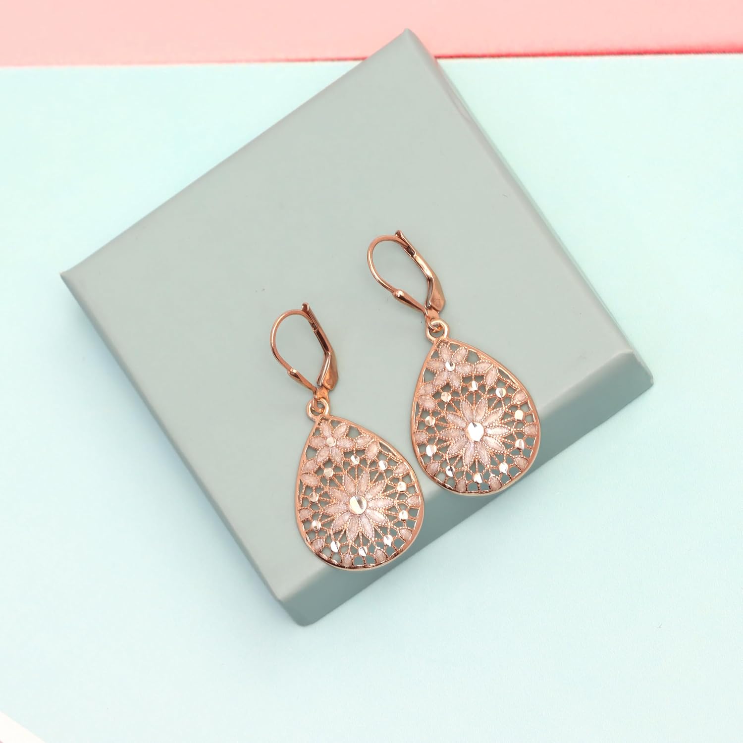 Charmsy 925 Sterling Silver Leverback Earrings for Women | Hypoallergenic and Lightweight Women's Drop Dangle Earrings Jewelry