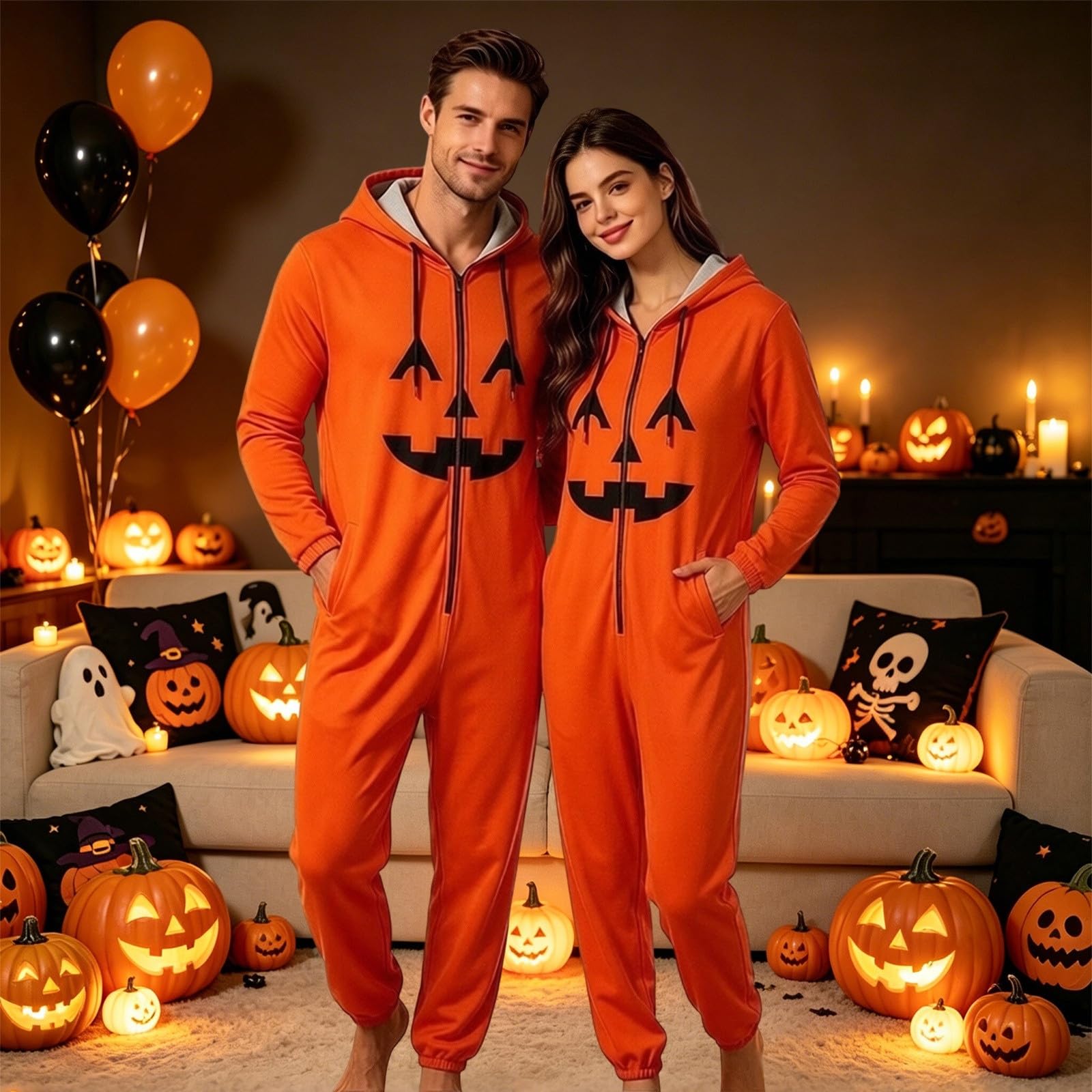Onesie Erwachsene Halloween Kostüm Damen Warm Lustig Herren Witzig Faschingskostüme Ganzkörperanzug Schlafanzug Große Größen Plüsch Werwolf Ganzkörper Pyjama Lustiges Karneval Cosplay Jumpsuit