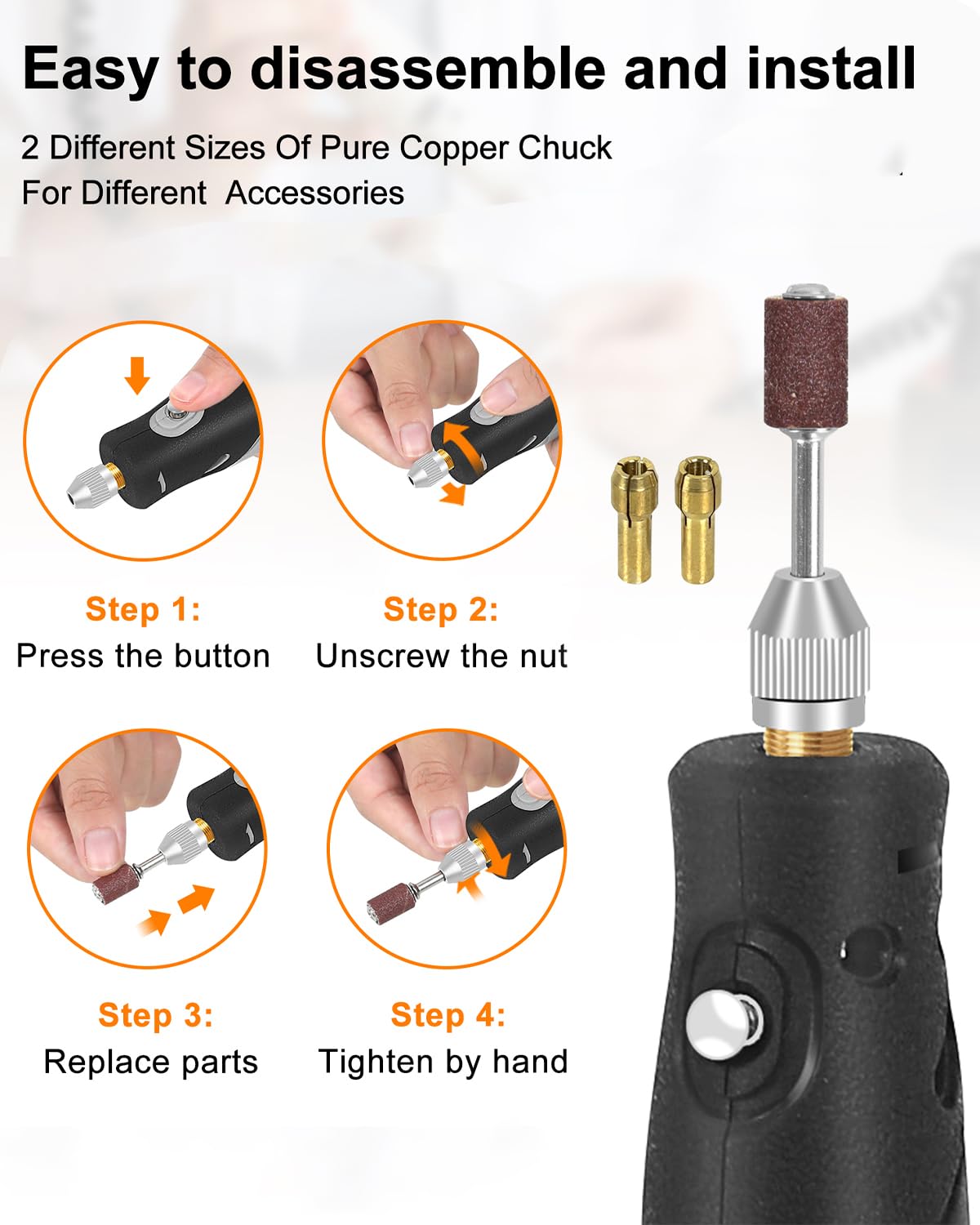 Trapano Elettrico Mini Multifunzione Con 111 Accessori - Kit Utensile Rotante 5 Velocità Per Fai Da Te - Foto 12