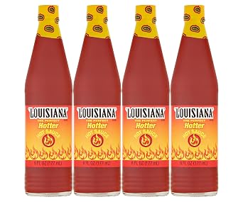 Louisiana Brand Hot Sauce Hotter Hot Sauce 6 Fl Oz Pack of 4