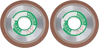 Mxfans Tapered Plain Resin Diamond Grinding Wheel 150 Grit 125mm Diameter Pack of 2