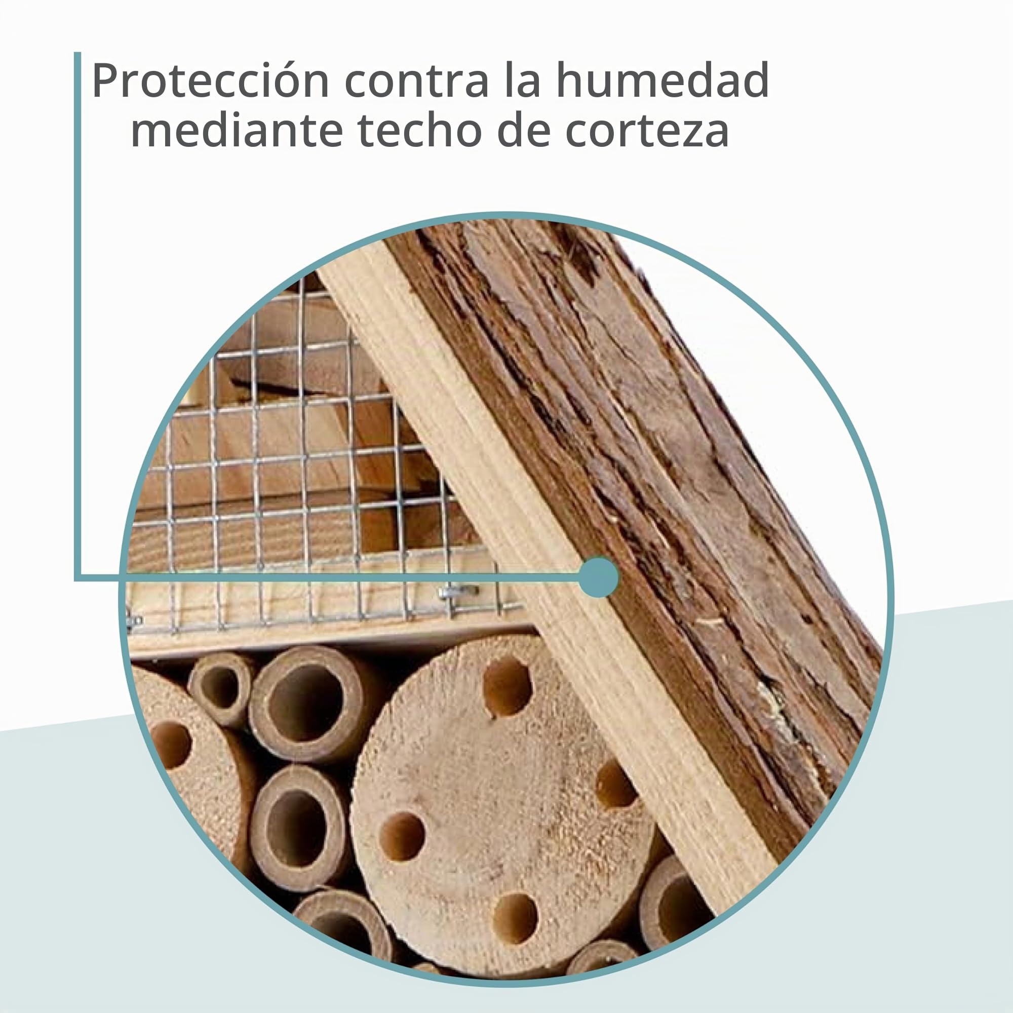 WILDLIFE FRIEND Hotel para Insectos. Casa para Insectos en Madera Natural para Abejas, Mariquitas, crisópidos, Mariposas. Mariposario