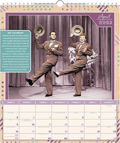 Miniatura 7 de Calendario mensual de pared 2023 I Love Lucy, edición especial, 12 meses, 13 x 15 pulgadas (DDSE902823)