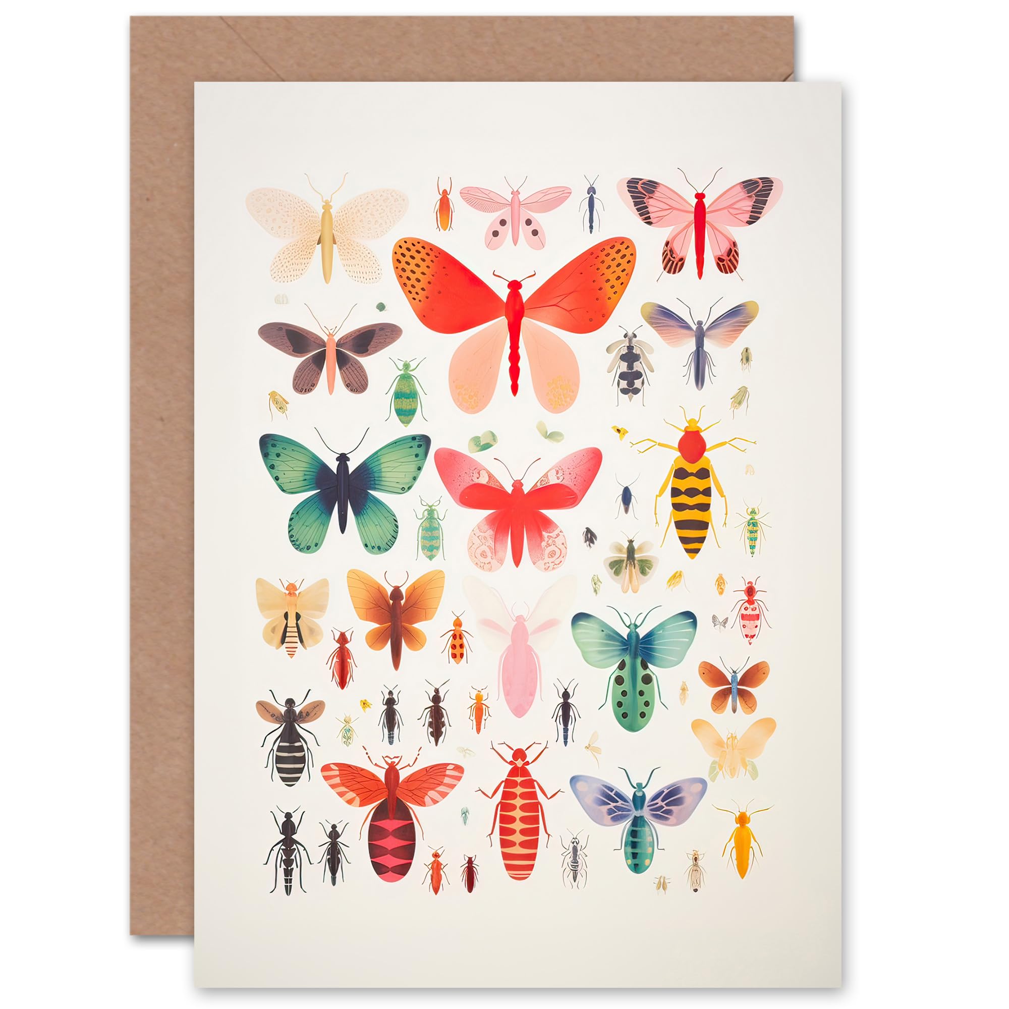 Artery8 Birthday Greeting Card - Butterfly Moth Design