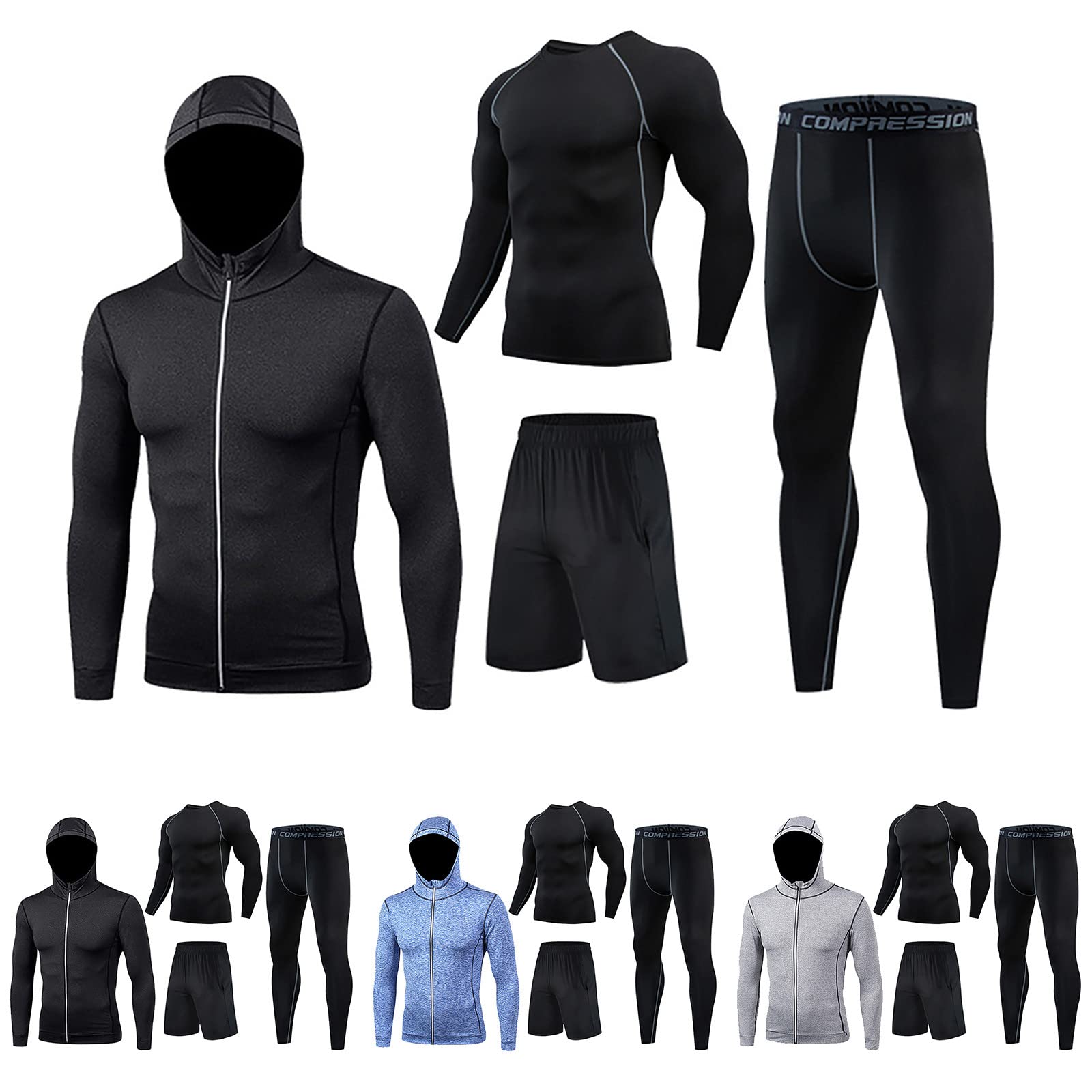 DAREVIE-Sous-vêtements Respirants à Manches Longues Sans Couture, Base