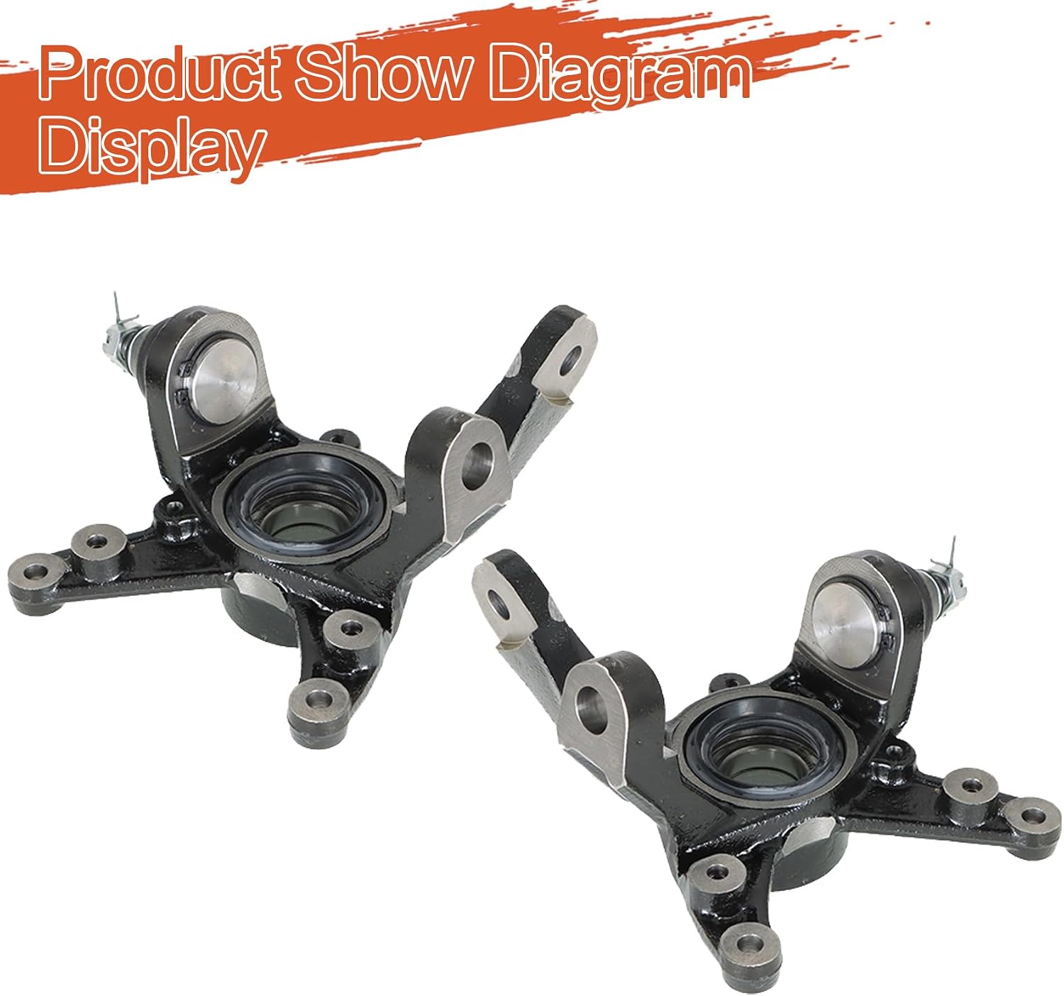 labwork Front Left Right Steering Wheel Knuckle Replacement for Honda Rancher 420 TRX420FM 2007-2013 Replacement for 51200-HP5-600 51250-HP5-600