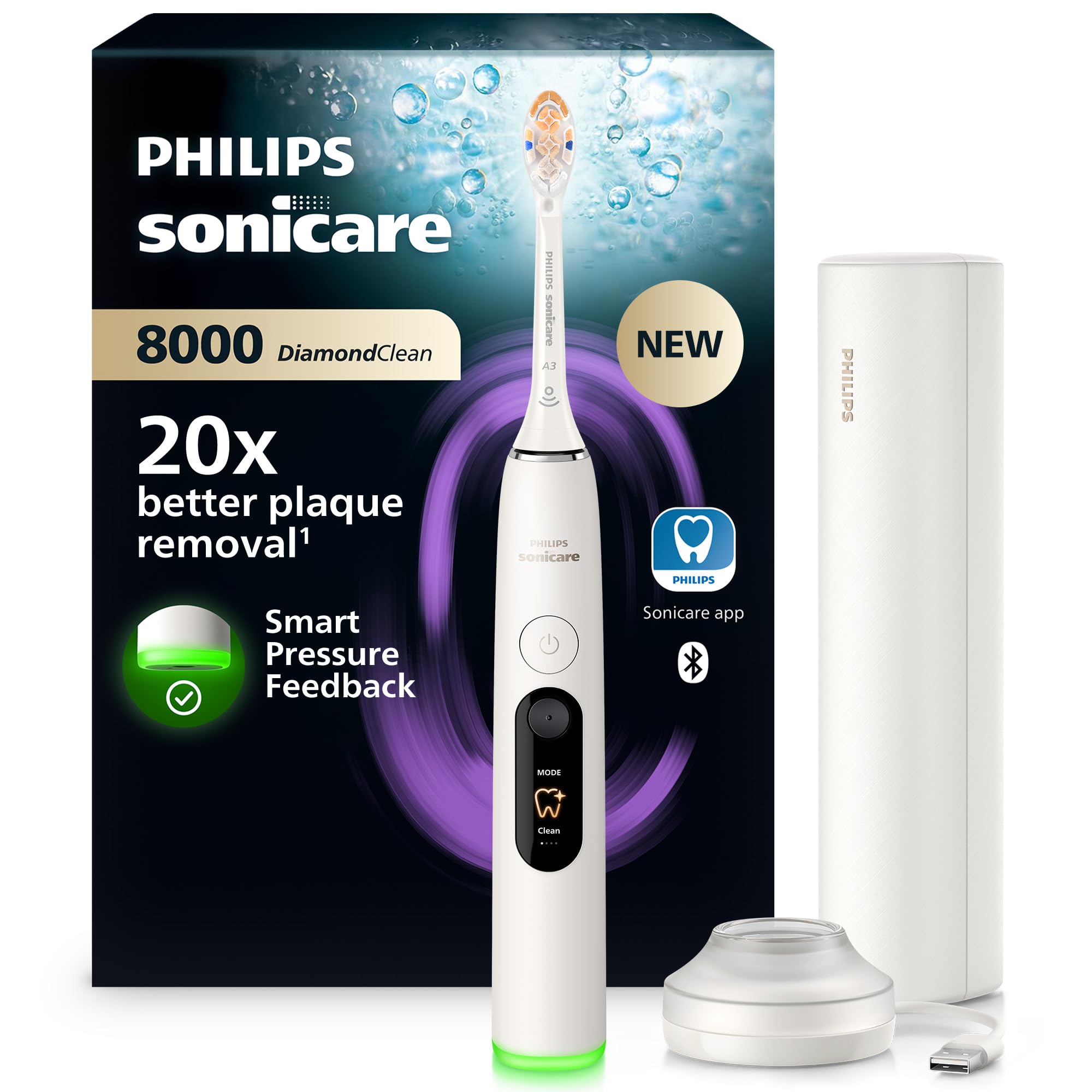 Sonicare Philips Diamondclean 8000 - Rechargeable Toothbrush - Hx8311/11