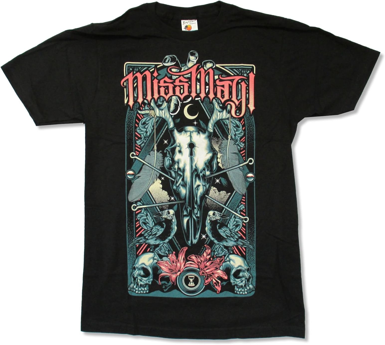 Adult Miss May I "Gates of Death" Black Slim Fit T-Shirt (Large)