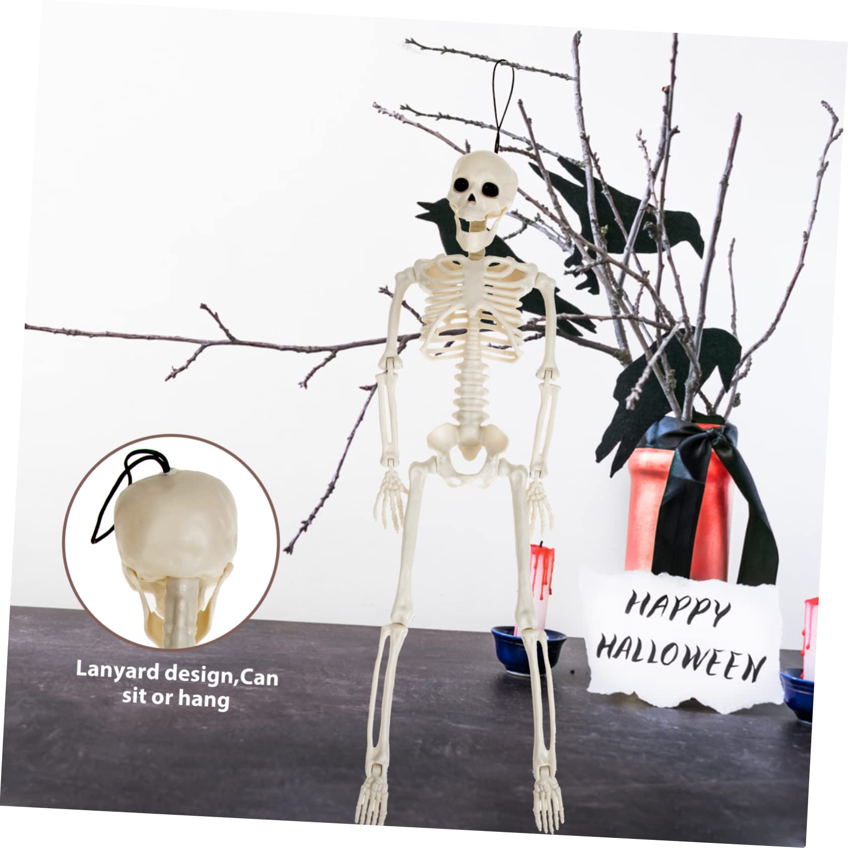 TOYANDONA 4 Piezas Esqueleto Humano Esqueleto Decoración Esquelética De Halloween Articulación del Esqueleto De Halloween Hueso De Plastico Pequeña Calavera Novio El Plastico Moda