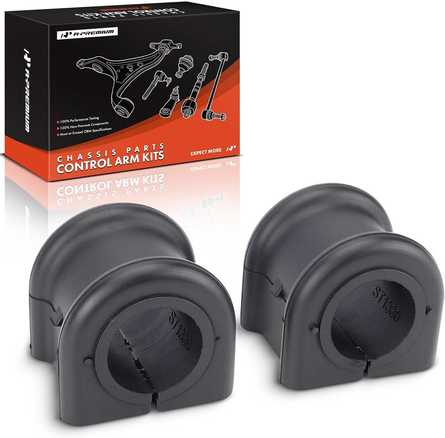 A-Premium 2-Pack Front To Frame Sway Bar Bushing Kits, Compatible with Ram 1500 2012-2024, 1500 Classic 2019-2024, 2500, 3500, Dakota & Dodge Ram 2500, Ram 3500, Durango, Dakota & Chrysler Aspen