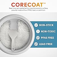 Vista 5 de AROMA® CoreCoat Rice Cooker with Pop-Up Food Steaming Basket (4 Cups Cooked, 2 Cups Uncooked)