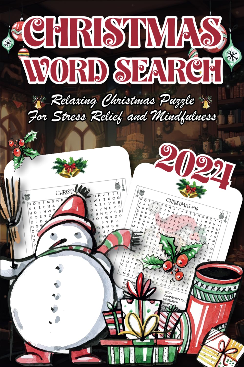 Christmas Word Search: Relaxing Christmas Puzzle for Stress Relief and Mindfulness