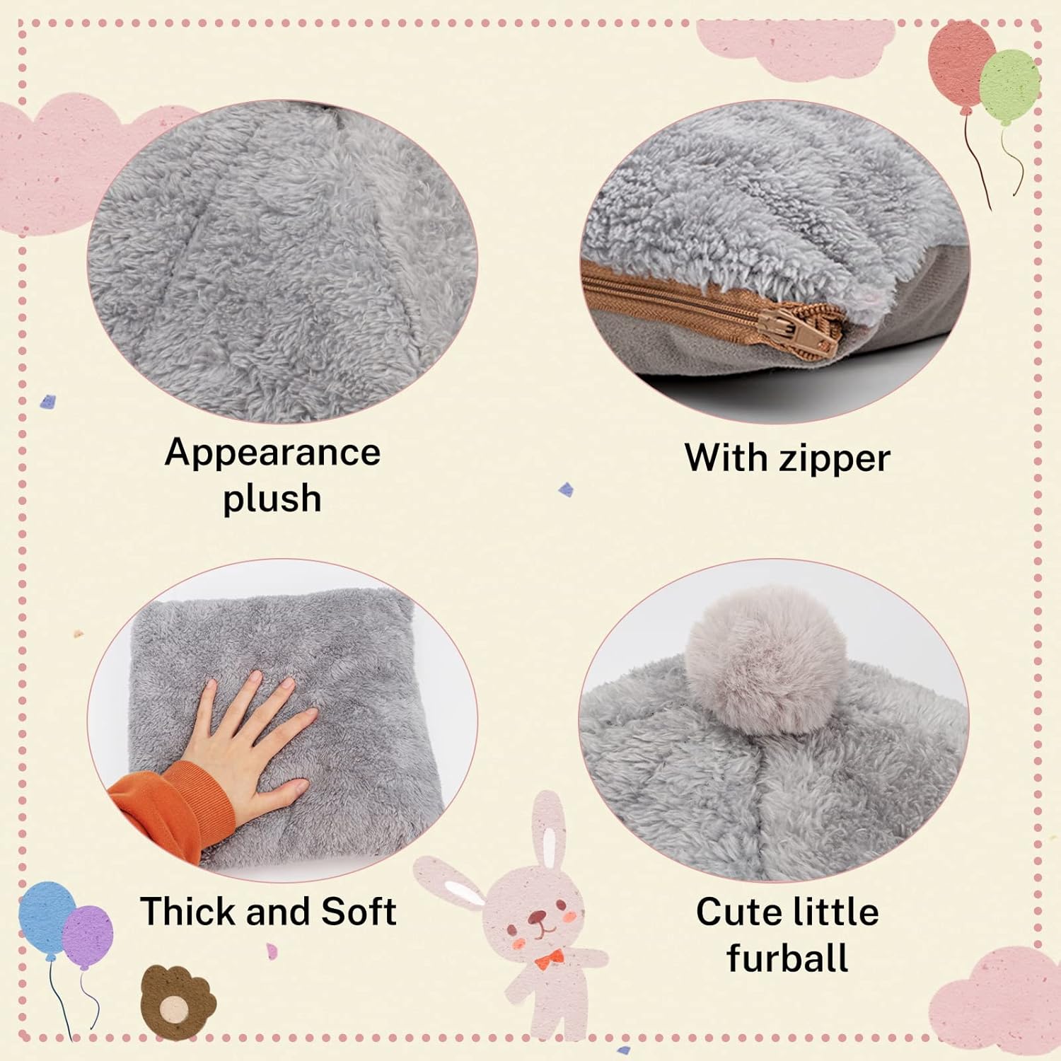 YUEPET Large Rabbit Cave Bed Bunny Warm Tent House Small Animal Triangle Hideout for Rabbit Bunny Guinea Pig Ferret : Pet Supplies