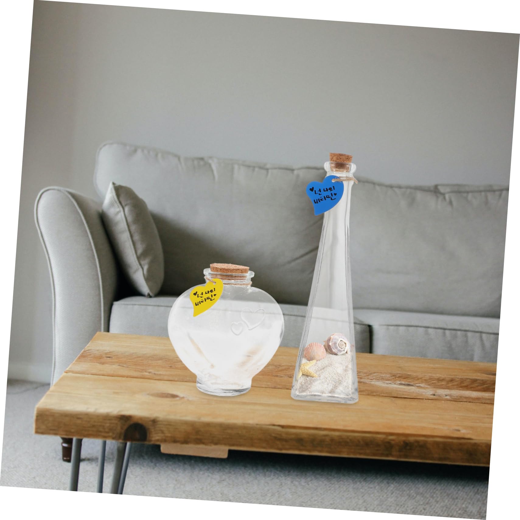 iplusmile 3 pezzi Bottiglie per Cerimonia Della Sabbia Matrimonio con Tappi Sughero Bottiglie Piccole Versatili per Decorazioni Regali e Progetti DIY Contenitori Resistenti e Riutilizzabili