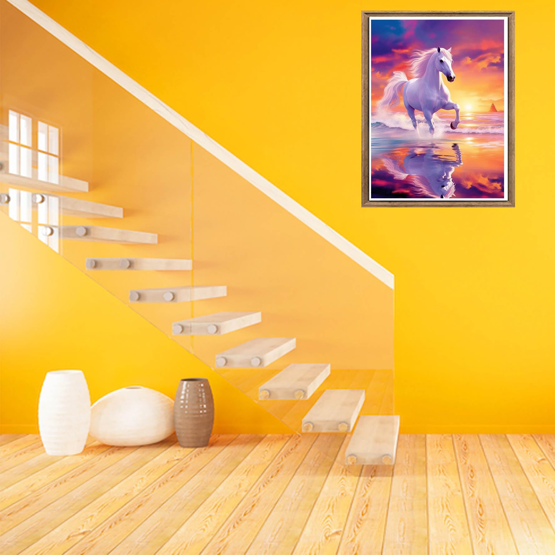 Bimkole 5D Diamond Painting DIY Kits , Le Navire Peinture D'art Diamant