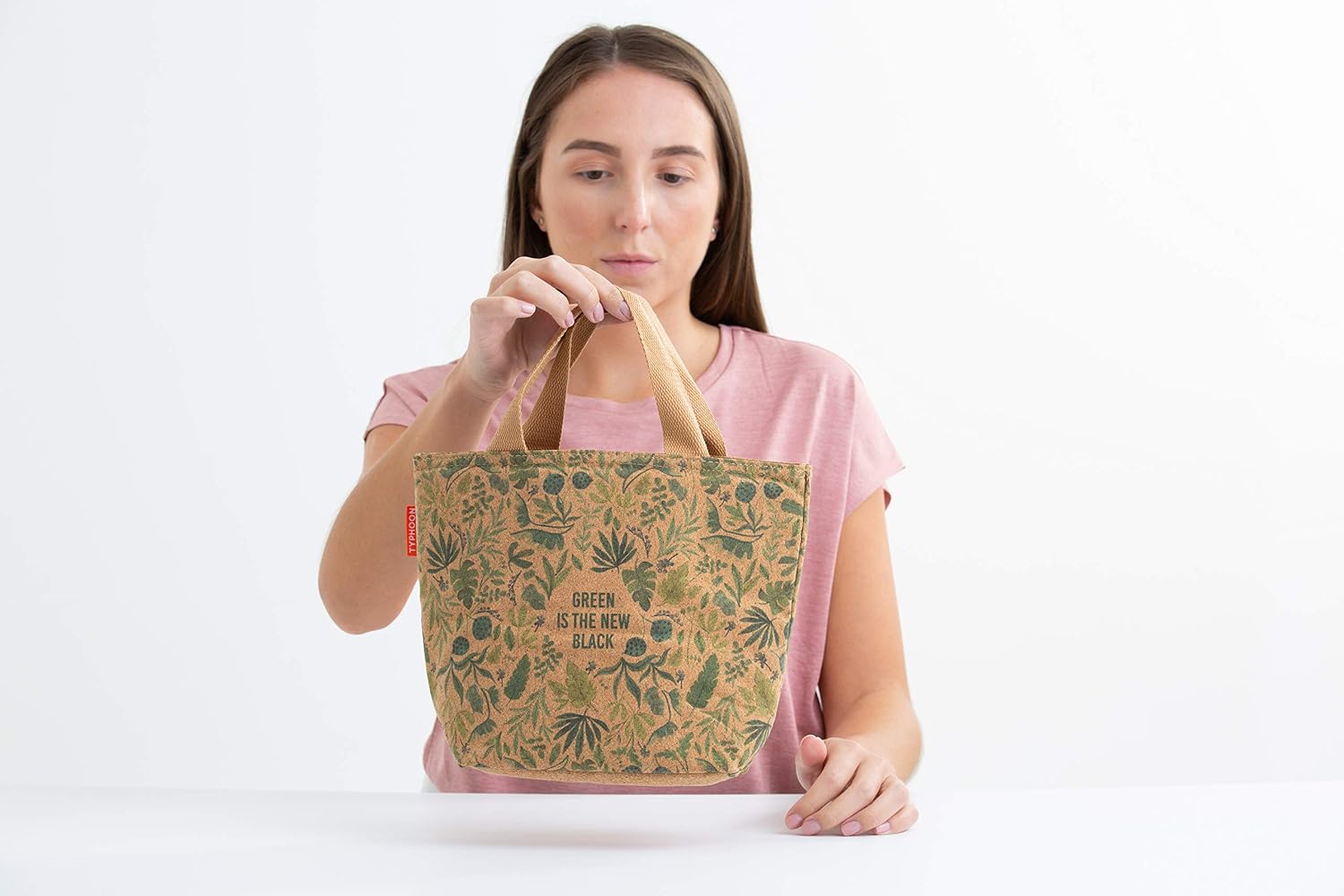 Typhoon PURE Collection | Cork Lunch Bag - Green is the New Black