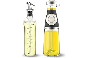 Olive Oil Dispenser Bottles For Kitchen – Dispense Oil, Vinegar & Syrup...