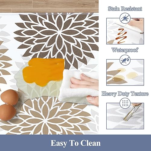 Miniatura 83 de HEBE Kitchen Mat 20"x71" Anti Fatigue Floor Mat Runner Non Slip Kitchen Mats for Floor Waterproof Kitchen Rugs and Mats Ergonomic Cushioned Comfort