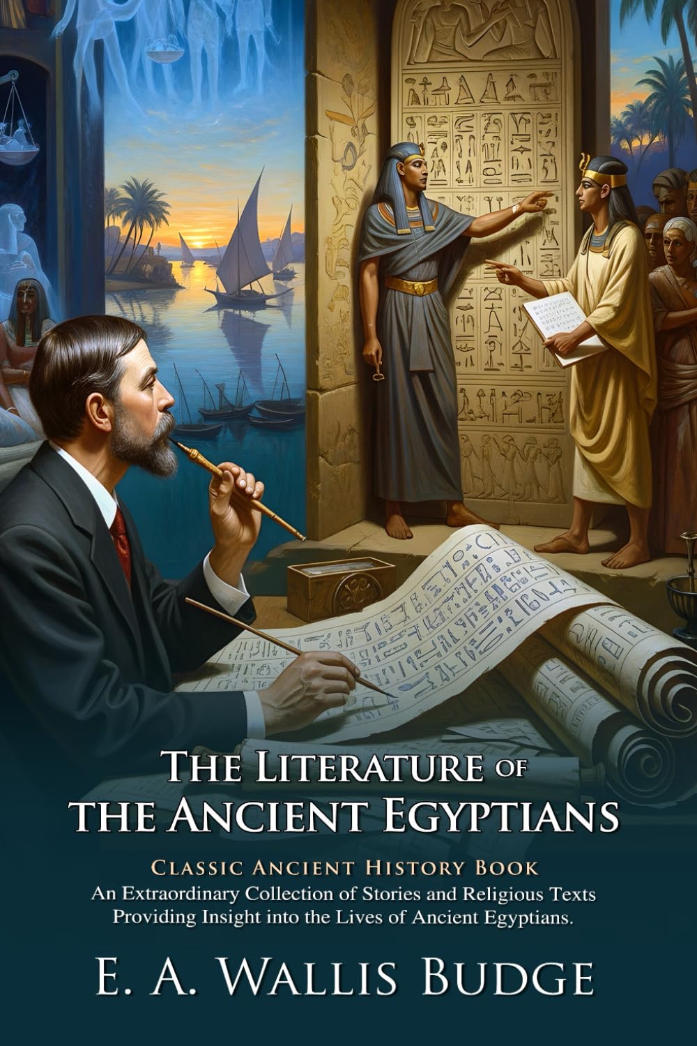 The Literature of the Ancient Egyptians: Myths, Hymns, and History: Classic Religious and Literary Texts Explained – Illustrated Edition with Author Biography