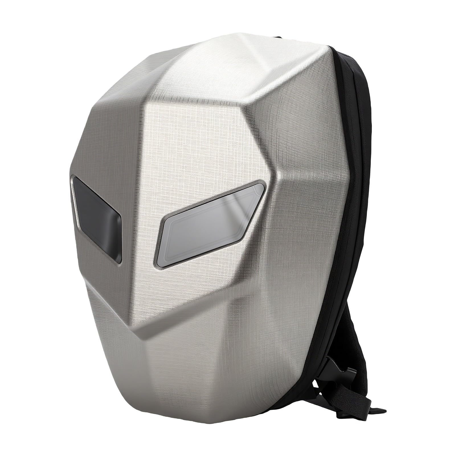 Luocute Zaino da Moto a LED con Schermo a Colori Programmabile | Borsa per laptop con guscio rigido impermeabilizzante con controllo app per viaggi in sella, casco da motociclista a guscio