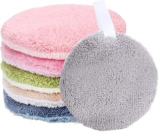 Abschminkpads Waschbar, 6 Stück Wiederverwendbar Makeup Entferner Pads, Weich Abschminkpads, Sanfte Gesichtsreinigung, für Alle Hauttypen
