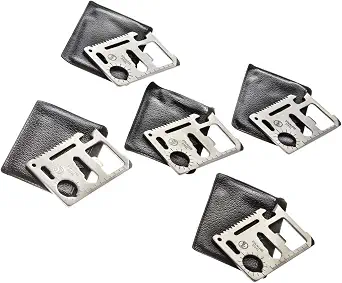 SE 11-Function Stainless Steel Survival Pocket Tools (Pack of 5)