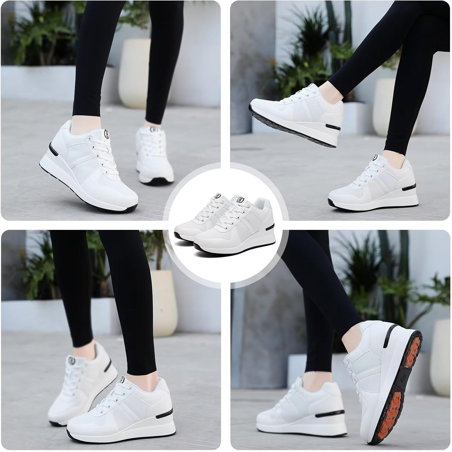 Wedge Sneakers for Women, Non-Slip Breathable High Heels for All Seasons - Image 6